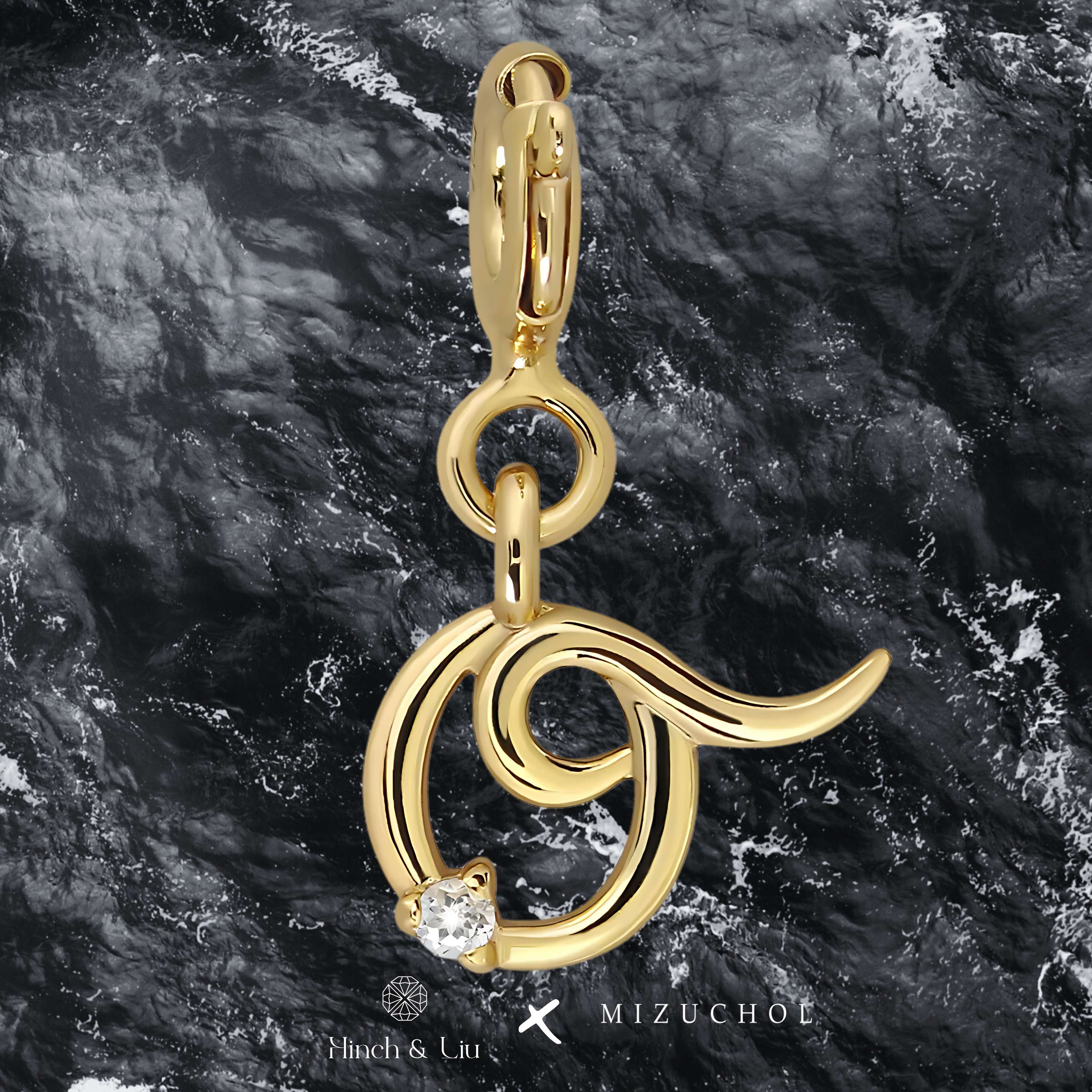 Letter Charms - Lab Grown Diamond Pendant in 14K Gold/18k Gold/925 Silver