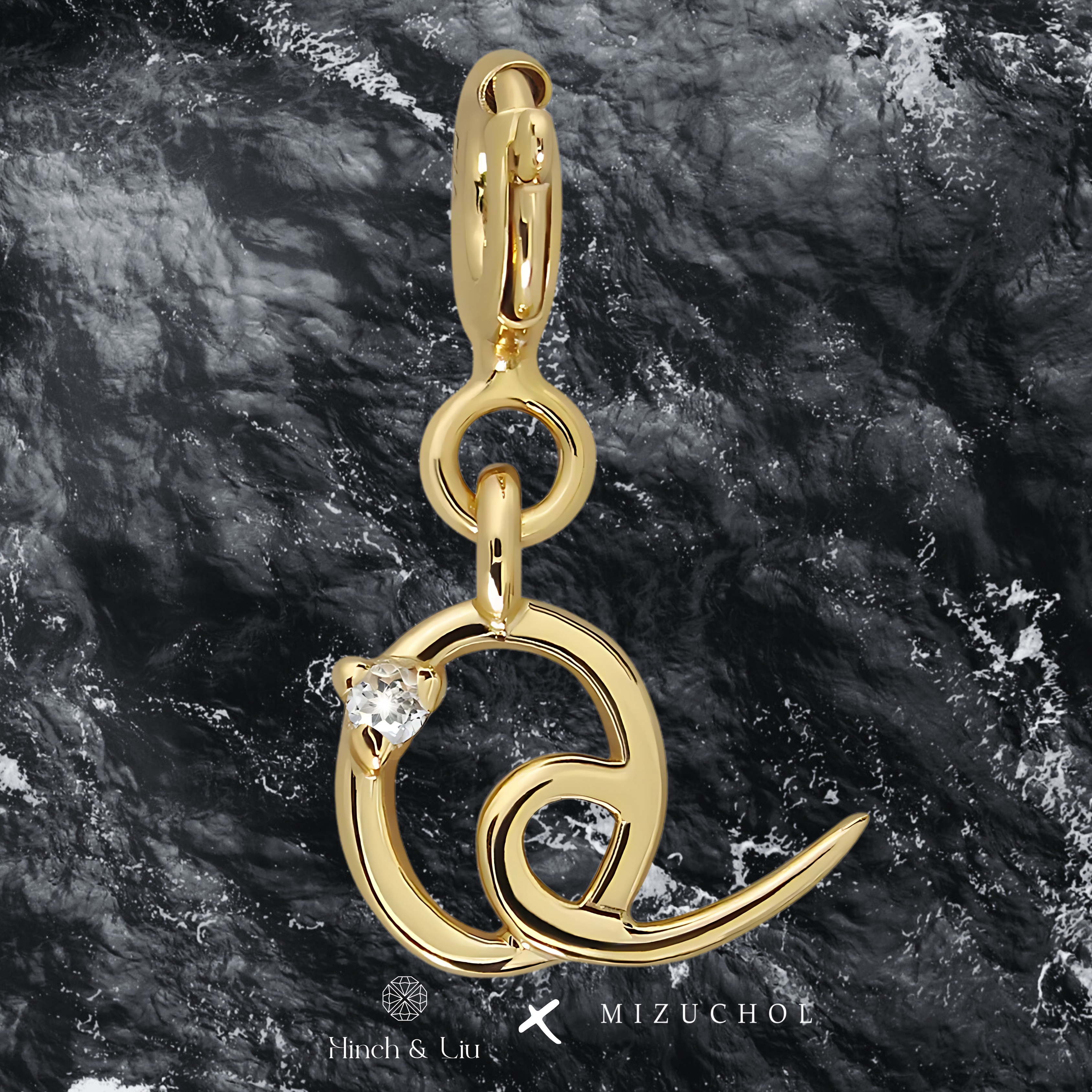 Letter Charms - Lab Grown Diamond Pendant in 14K Gold/18k Gold/925 Silver
