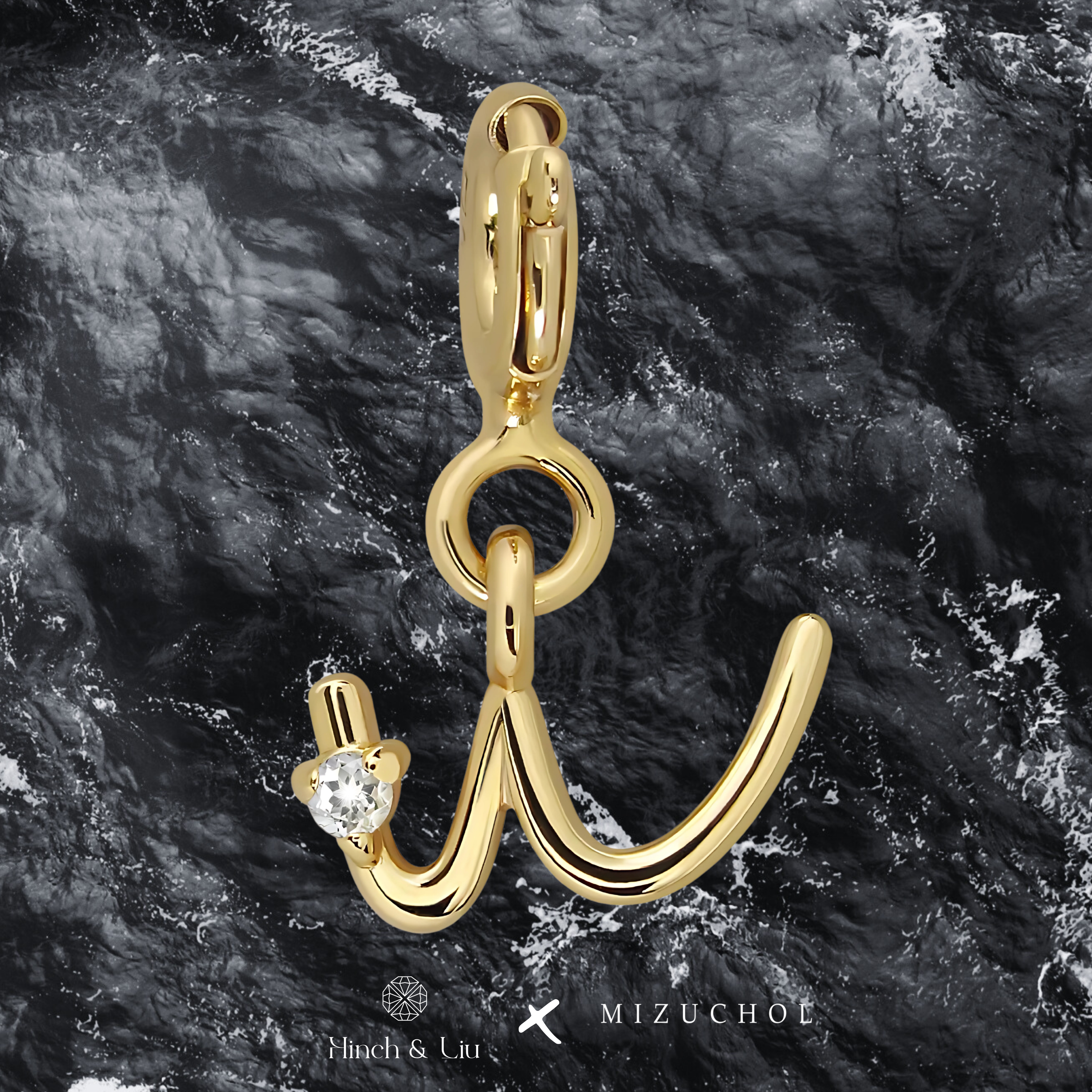 Letter Charms - Lab Grown Diamond Pendant in 14K Gold/18k Gold/925 Silver