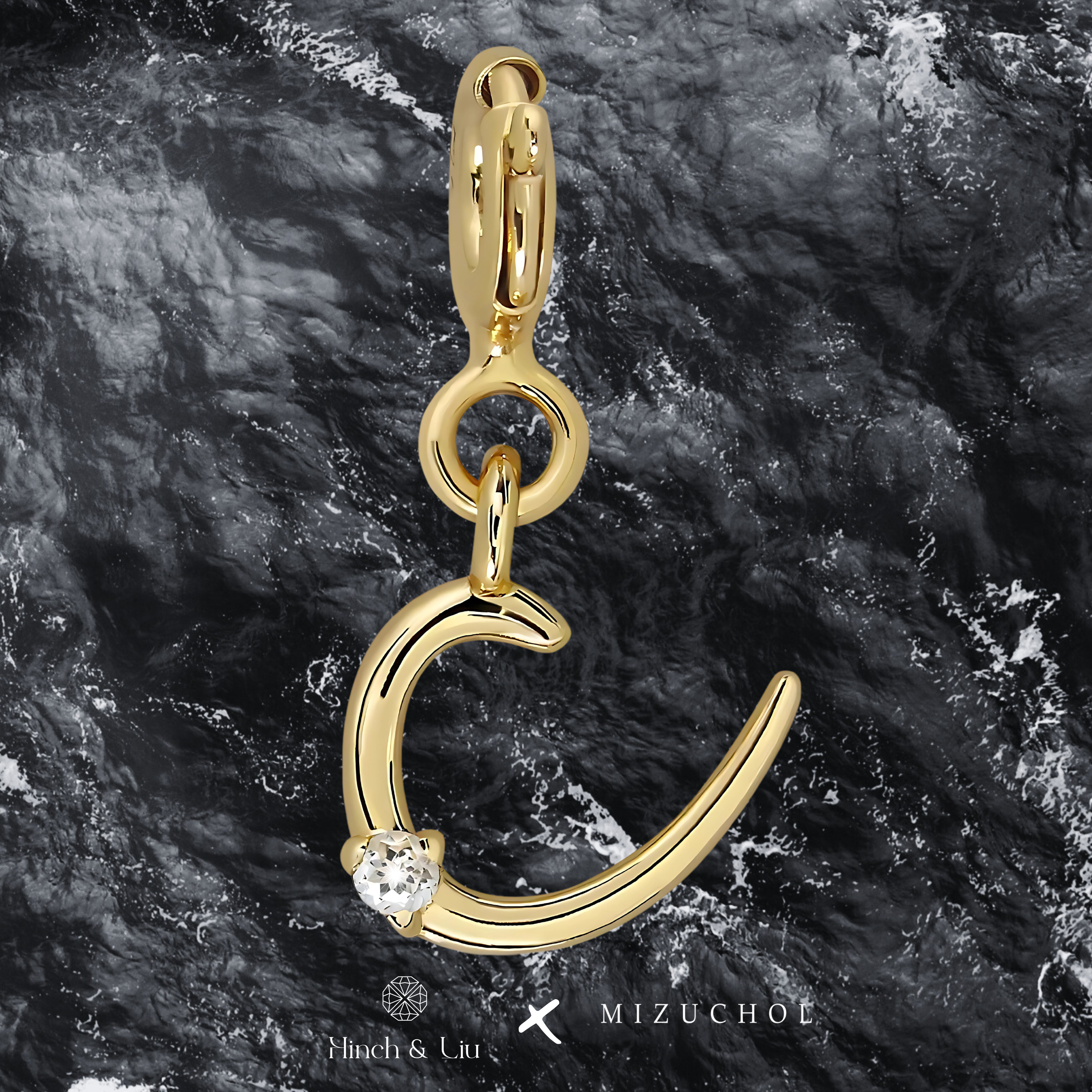 Letter Charms - Lab Grown Diamond Pendant in 14K Gold/18k Gold/925 Silver
