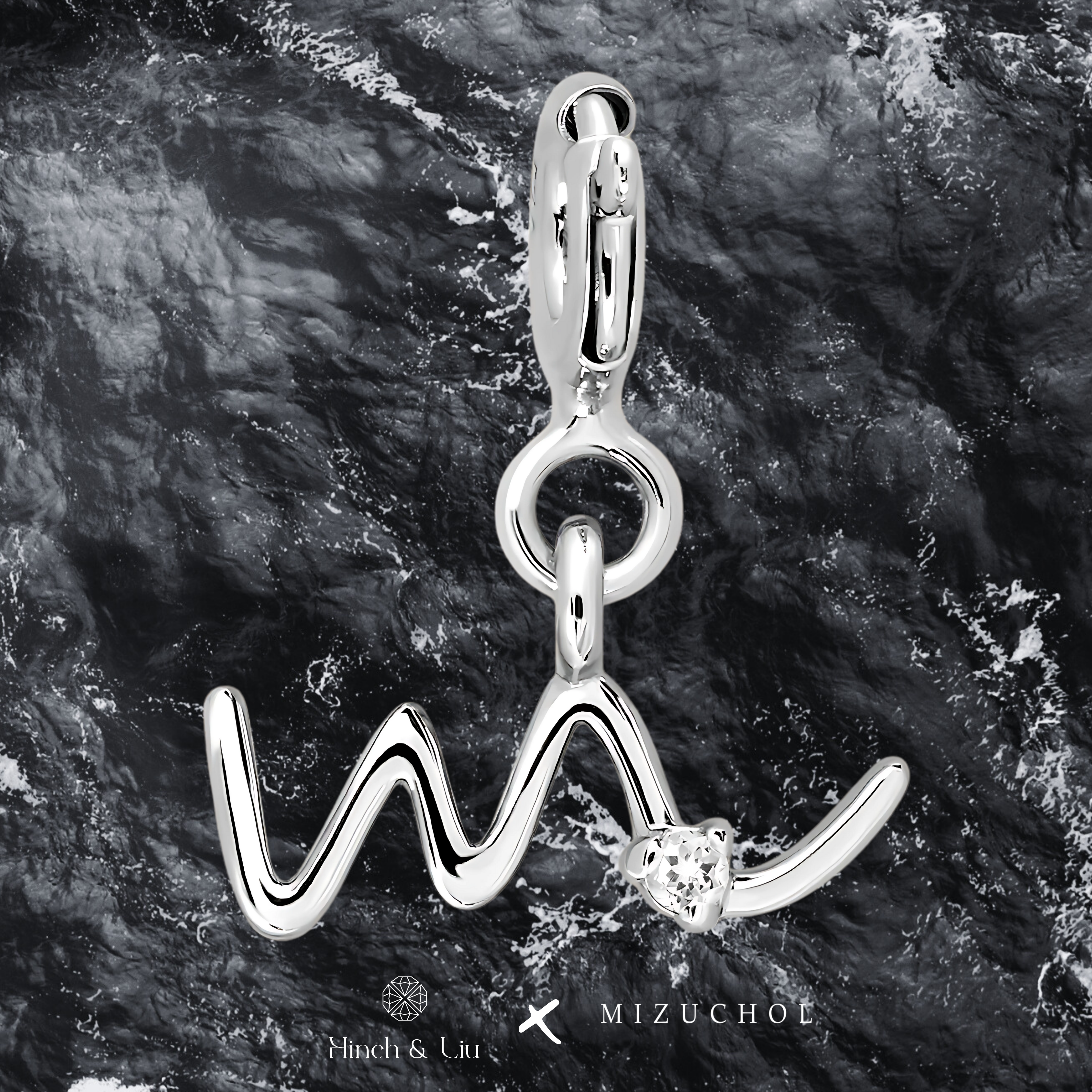 Letter Charm - Lab Grown Diamond Pendant in 14K Gold/18k Gold/925 Silver