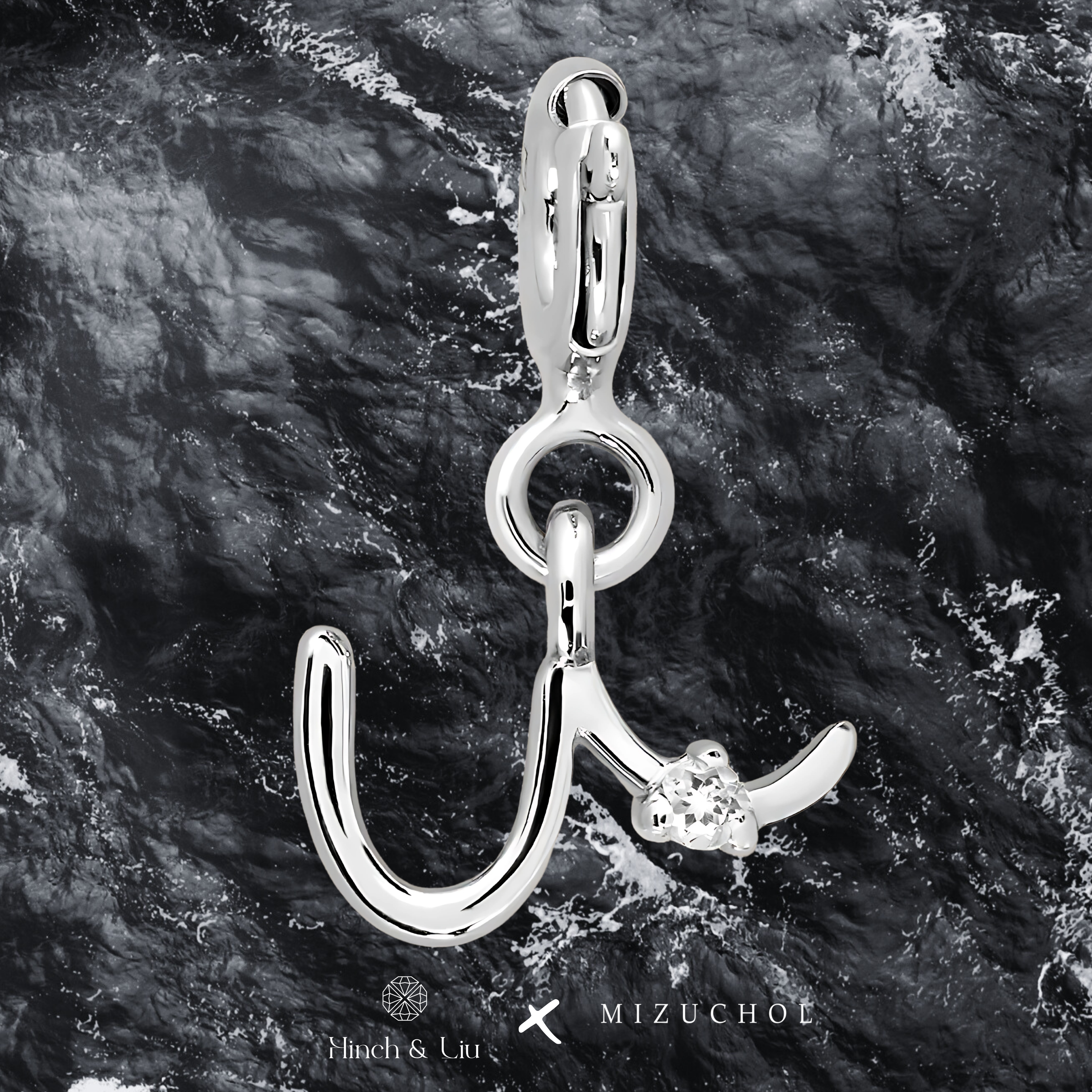 Letter Charm - Lab Grown Diamond Pendant in 14K Gold/18k Gold/925 Silver