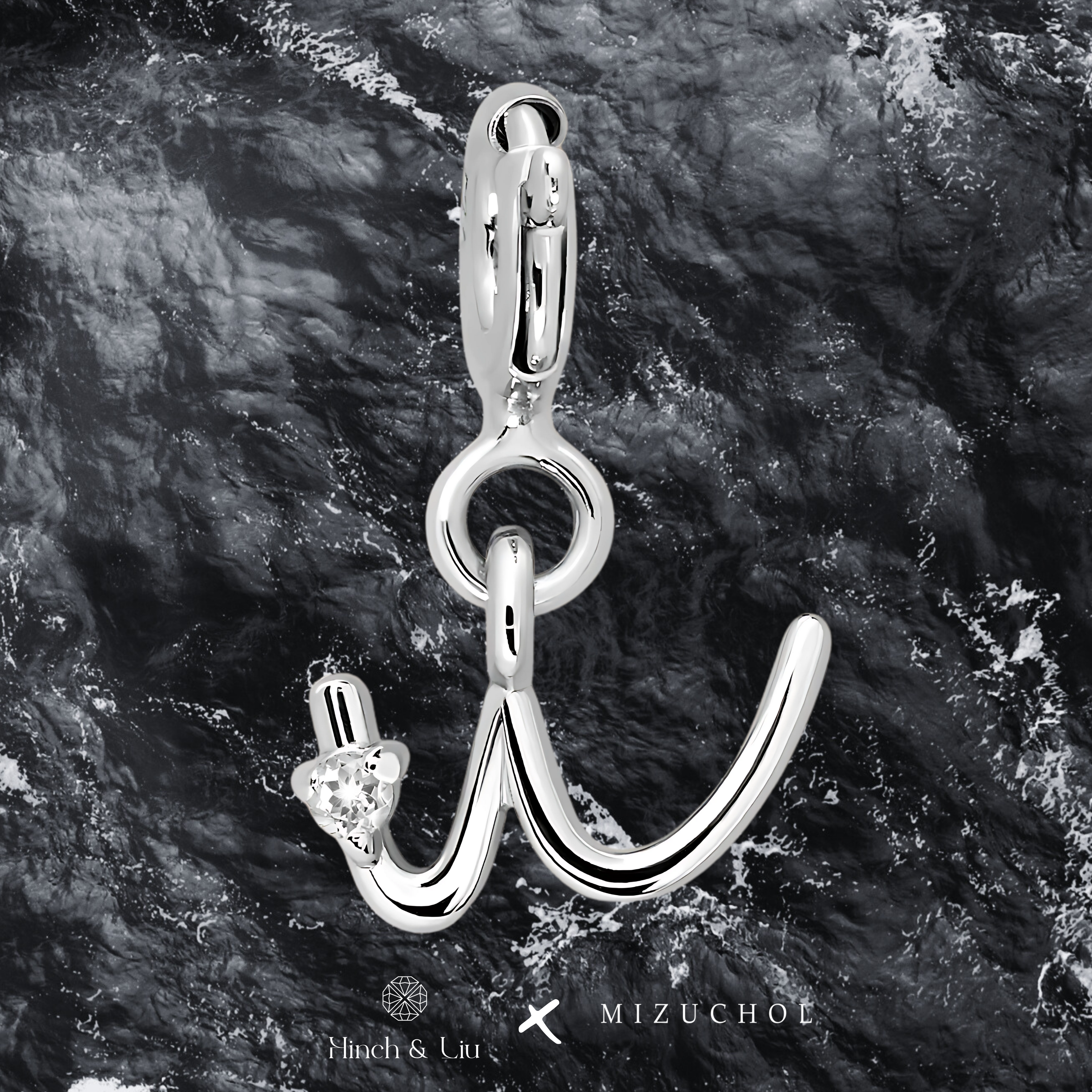 Letter Charm - Lab Grown Diamond Pendant in 14K Gold/18k Gold/925 Silver
