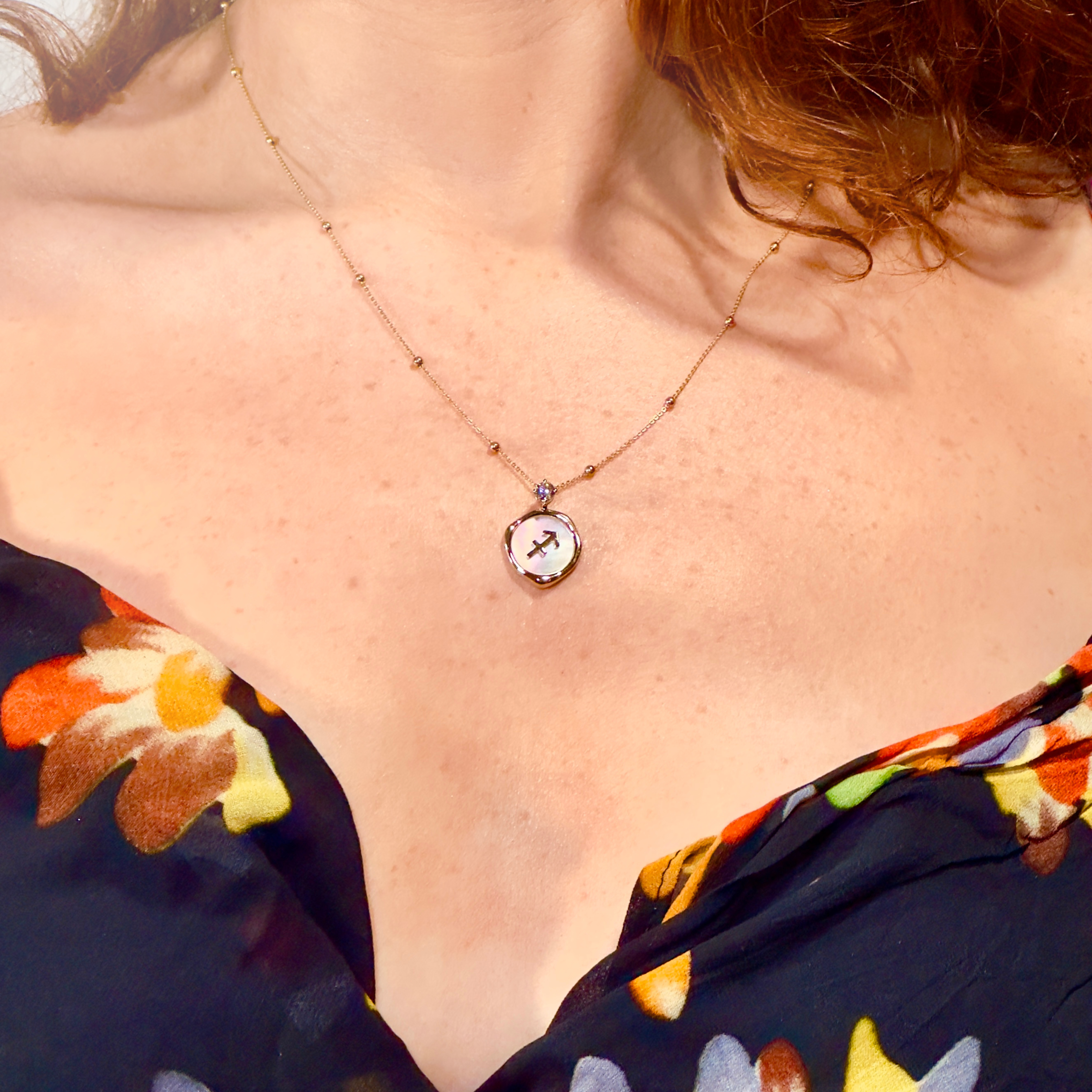 Sagittarius Zodiac Pendant - 0.2 ct. Lab Grown Diamond Pendant in 18K Gold / 14K Gold / Gold Vermeil