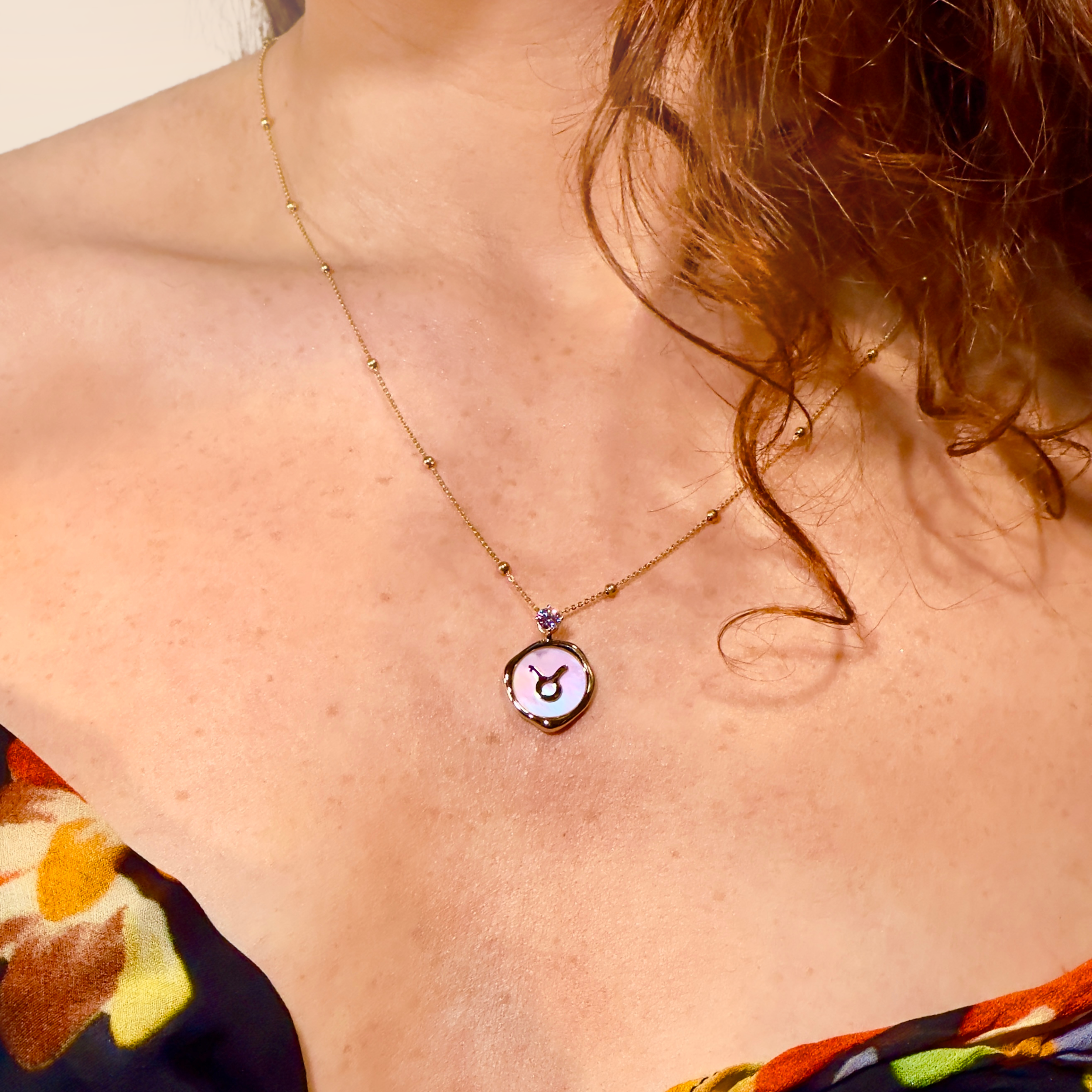Taurus Zodiac Pendant - 0.2 ct. Lab Grown Diamond Pendant in 18K Gold / 14K Gold / Gold Vermeil