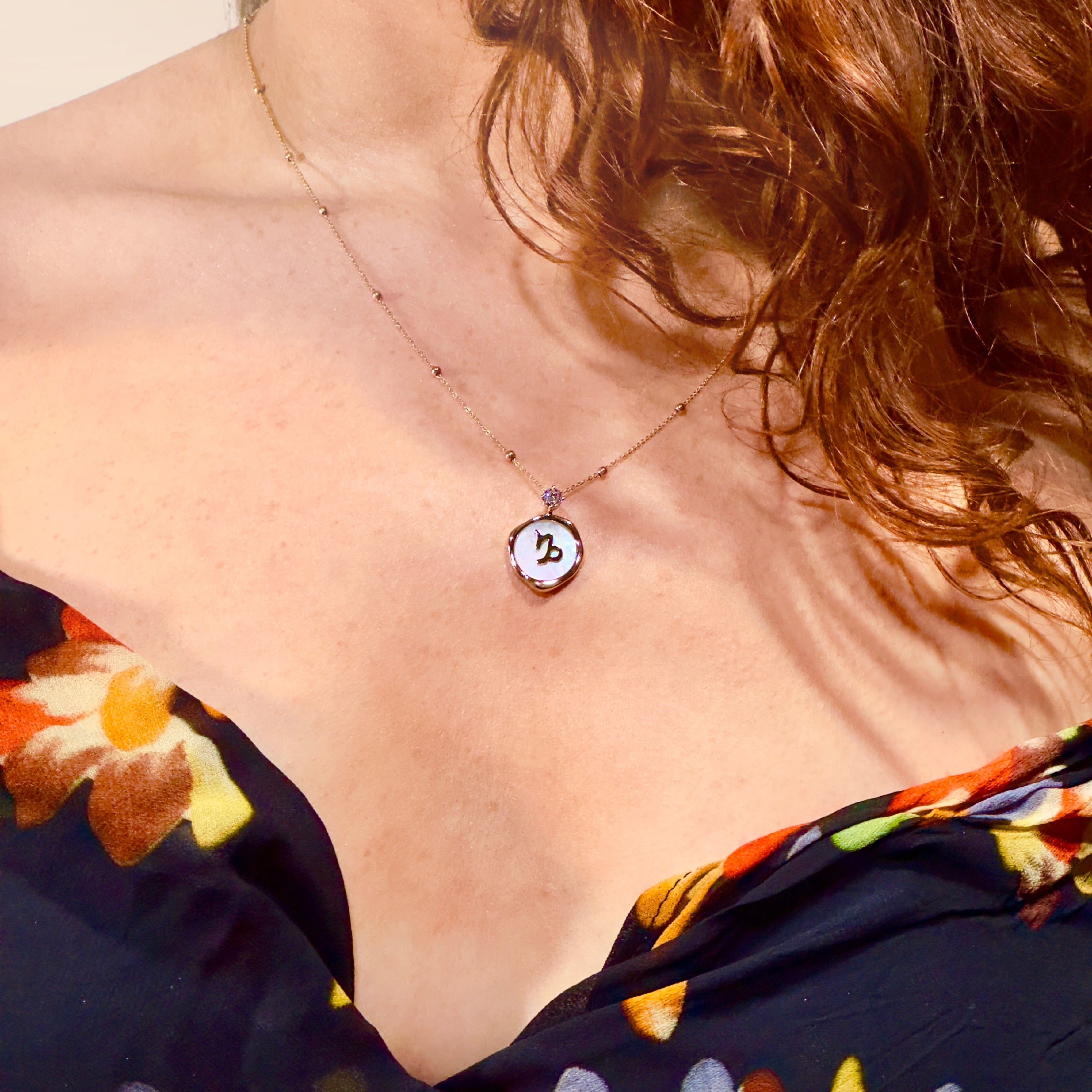 Capricorn Zodiac Pendant - 0.2 ct. Lab Grown Diamond Pendant in 18K Gold / 14K Gold / Gold Vermeil