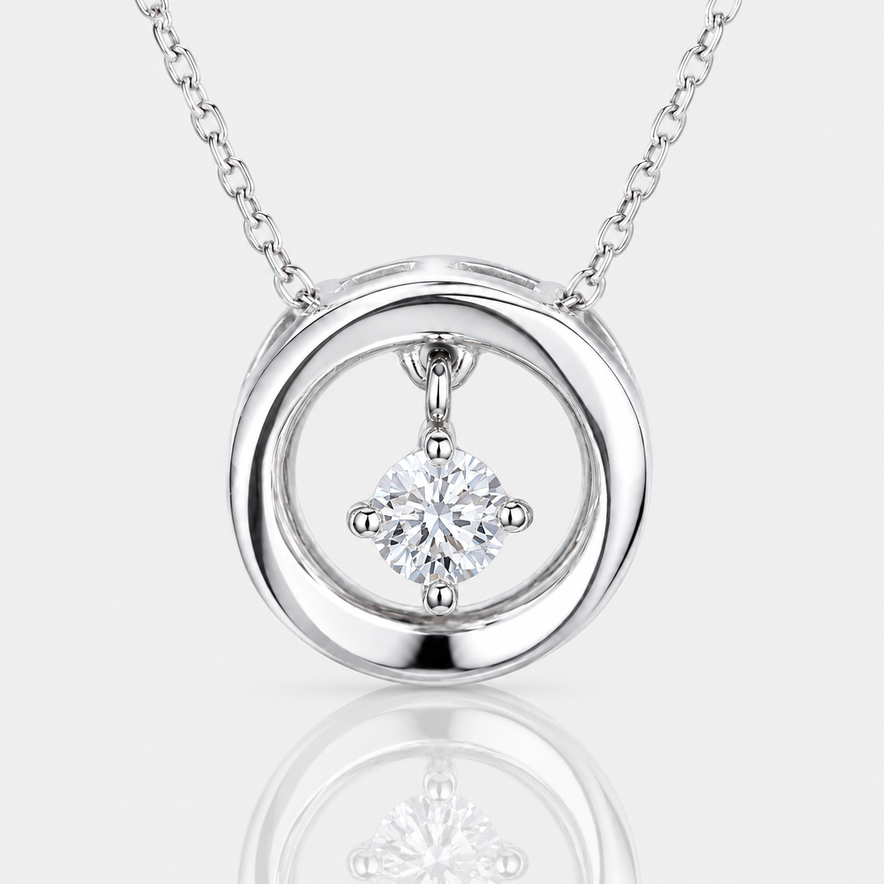 0.25 Carat IGI Certified Lab Grown Diamond Solitaire Pendant Necklace in 14K / 18K Gold / 925Silver | Droplet