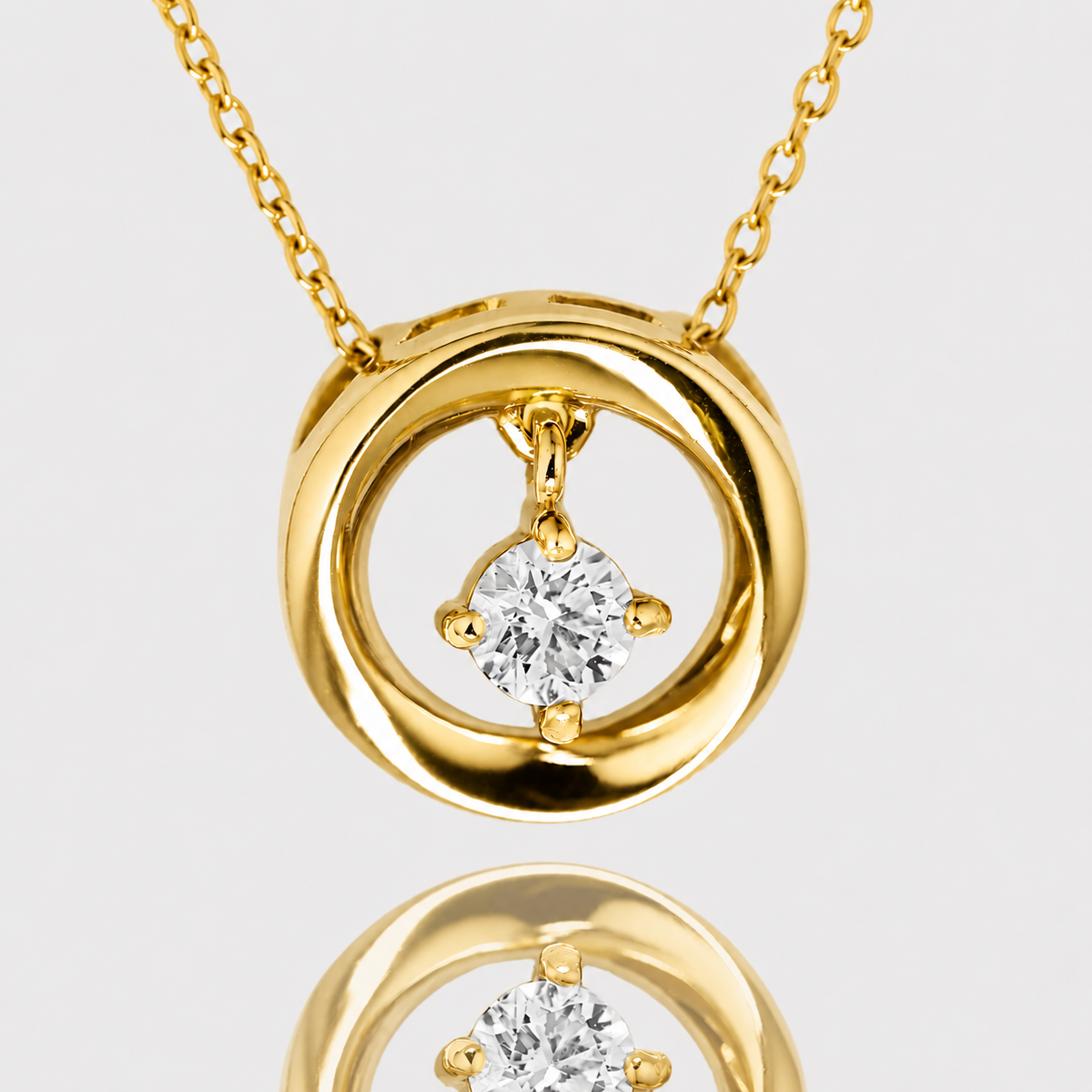 0.25 Carat IGI Certified Lab Grown Diamond Solitaire Pendant Necklace in 14K / 18K Gold / 925Silver | Droplet