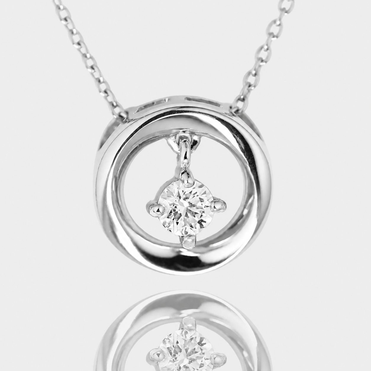 0.25 Carat IGI Certified Lab Grown Diamond Solitaire Pendant Necklace in 14K / 18K Gold / 925Silver | Droplet