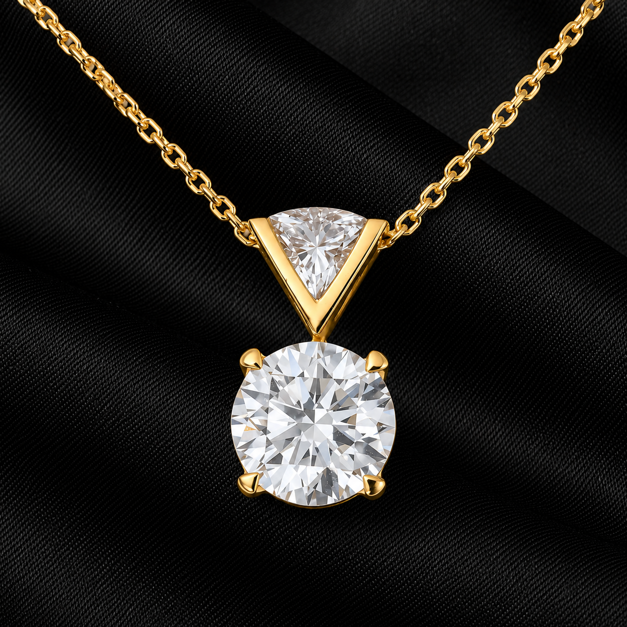 2 ct. Certified Lab Grown Diamond Pendant Necklace – "Not Just Solitaire" – 14K / 18K Gold or 925 Sterling Silver