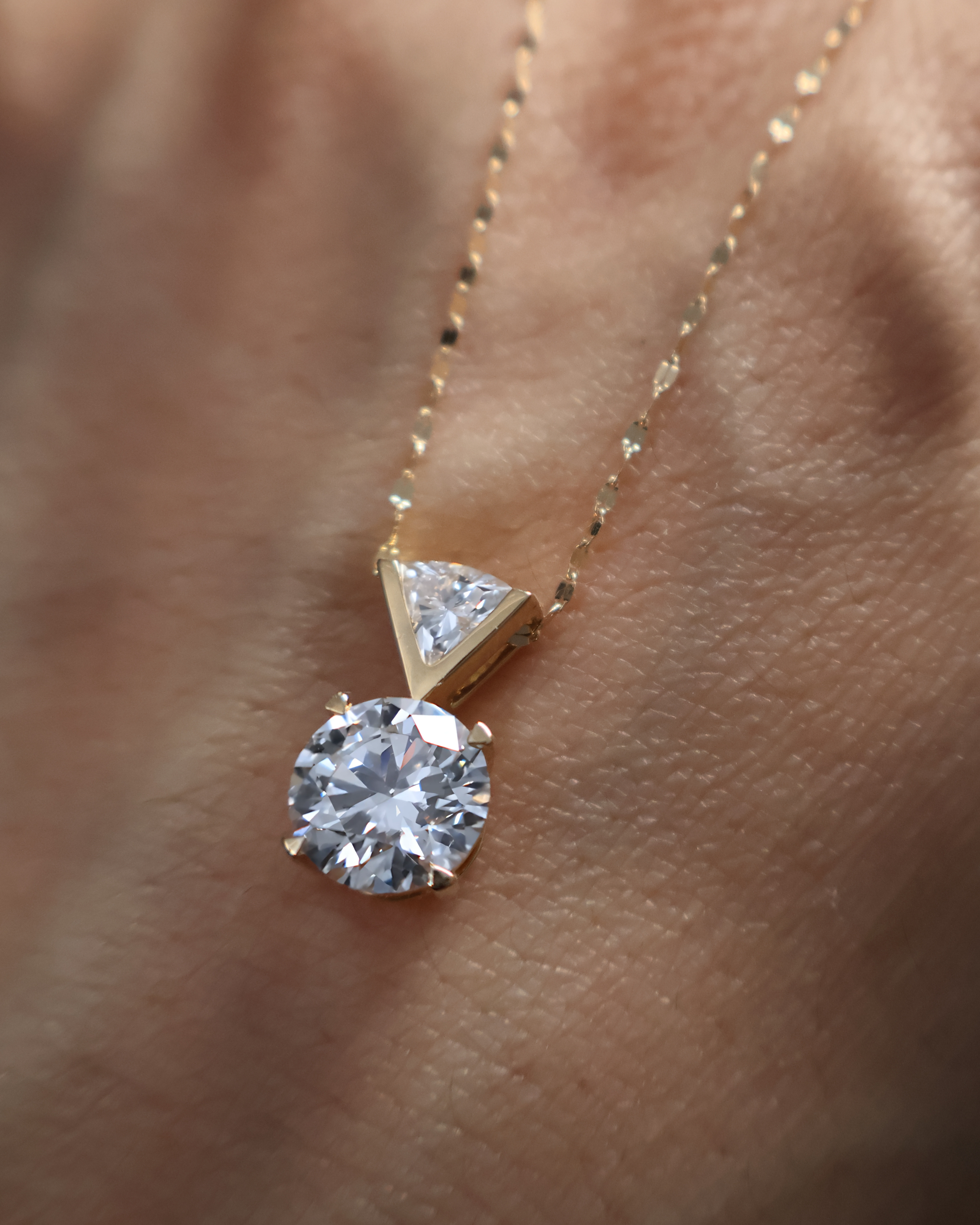 Not Just A Solitaire, 2.0 Ct. Lab Grown Diamond Solitaire Pendant in 14K Gold/18k Gold, IGI Certified