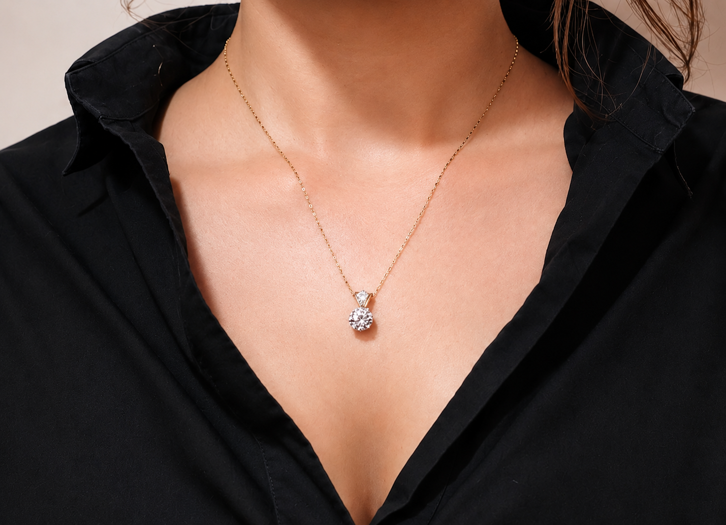 2 ct. Certified Lab Grown Diamond Pendant Necklace – "Not Just Solitaire" – 14K / 18K Gold or 925 Sterling Silver