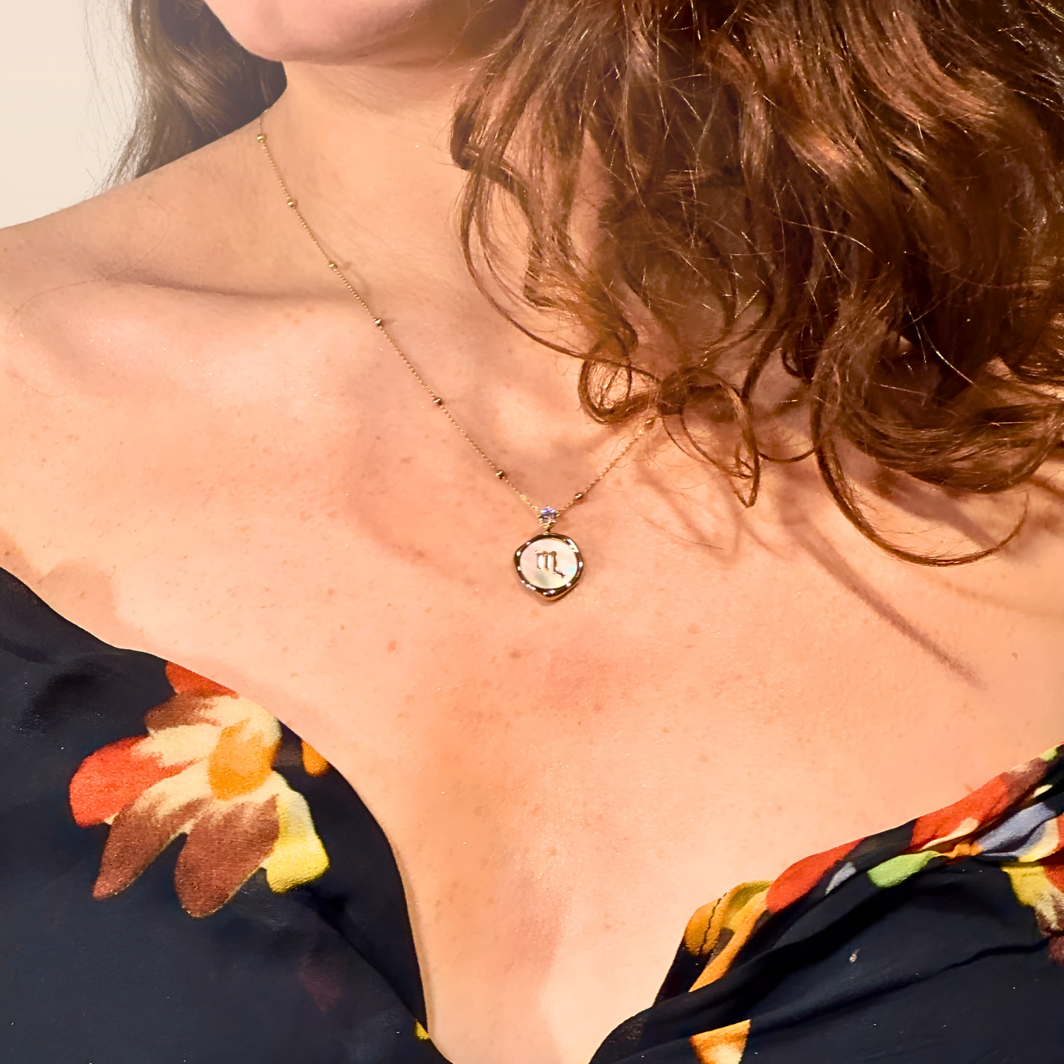 Scorpio Zodiac Pendant - 0.2 ct. Lab Grown Diamond Pendant in 18K Gold / 14K Gold / Gold Vermeil