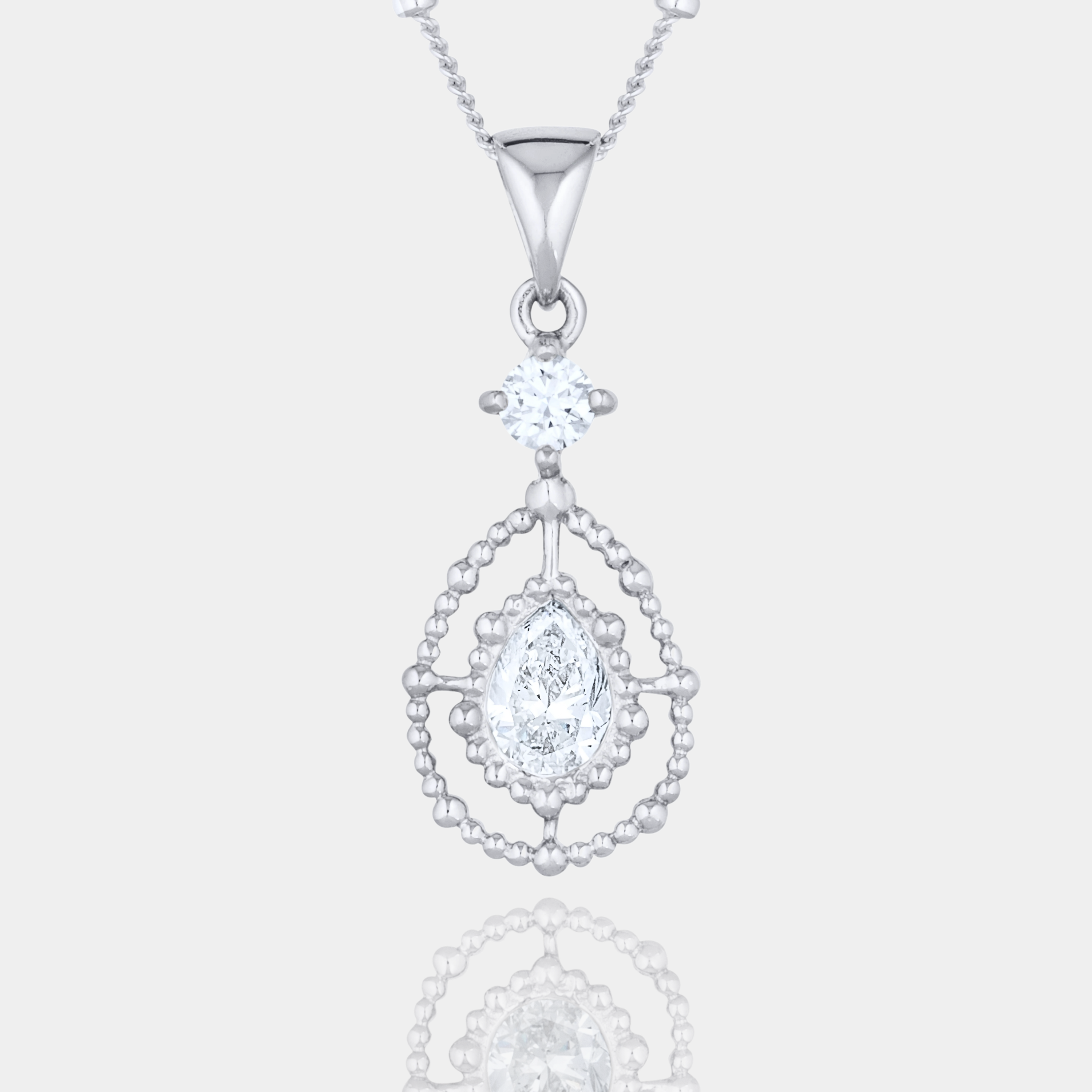 Ayutthaya - 0.77 ct. Lab Grown Diamond Pendant in 18K Gold / 14K Gold / Gold Vermeil, IGI Certified