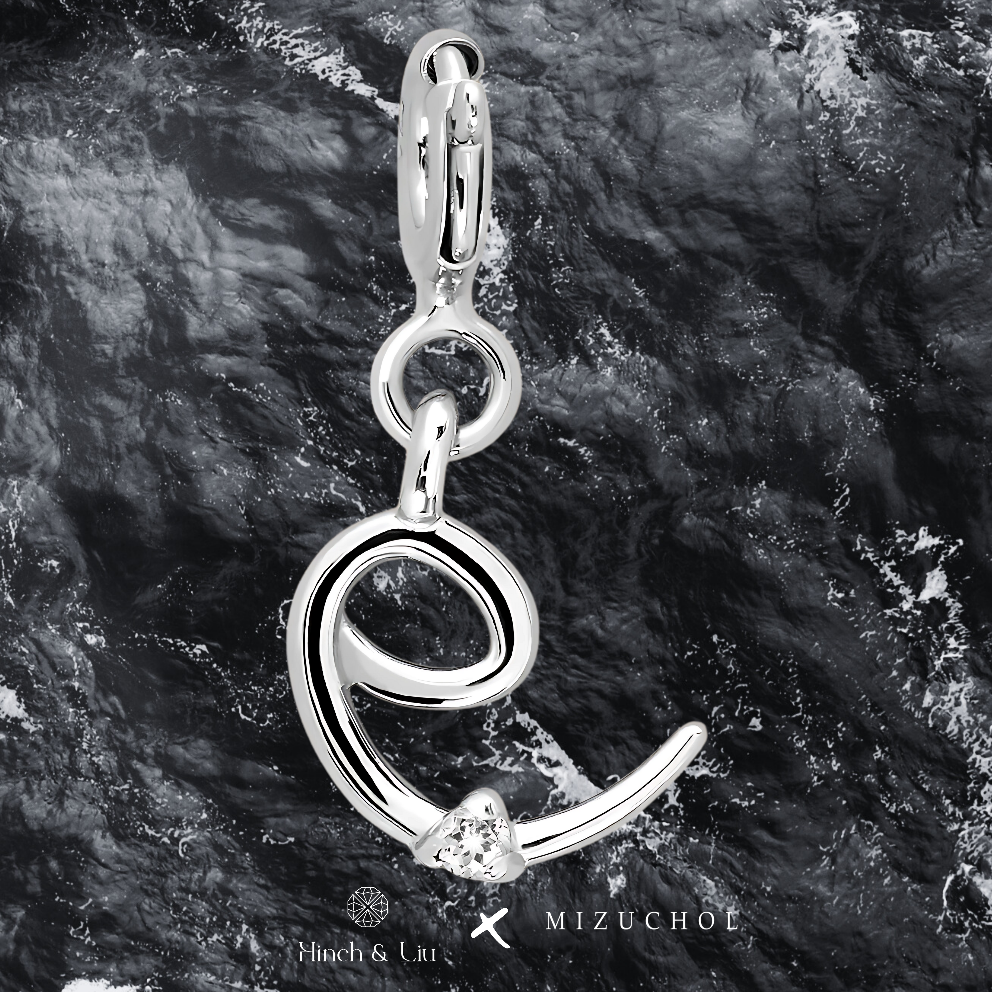 Letter Charm - Lab Grown Diamond Pendant in 14K Gold/18k Gold/925 Silver