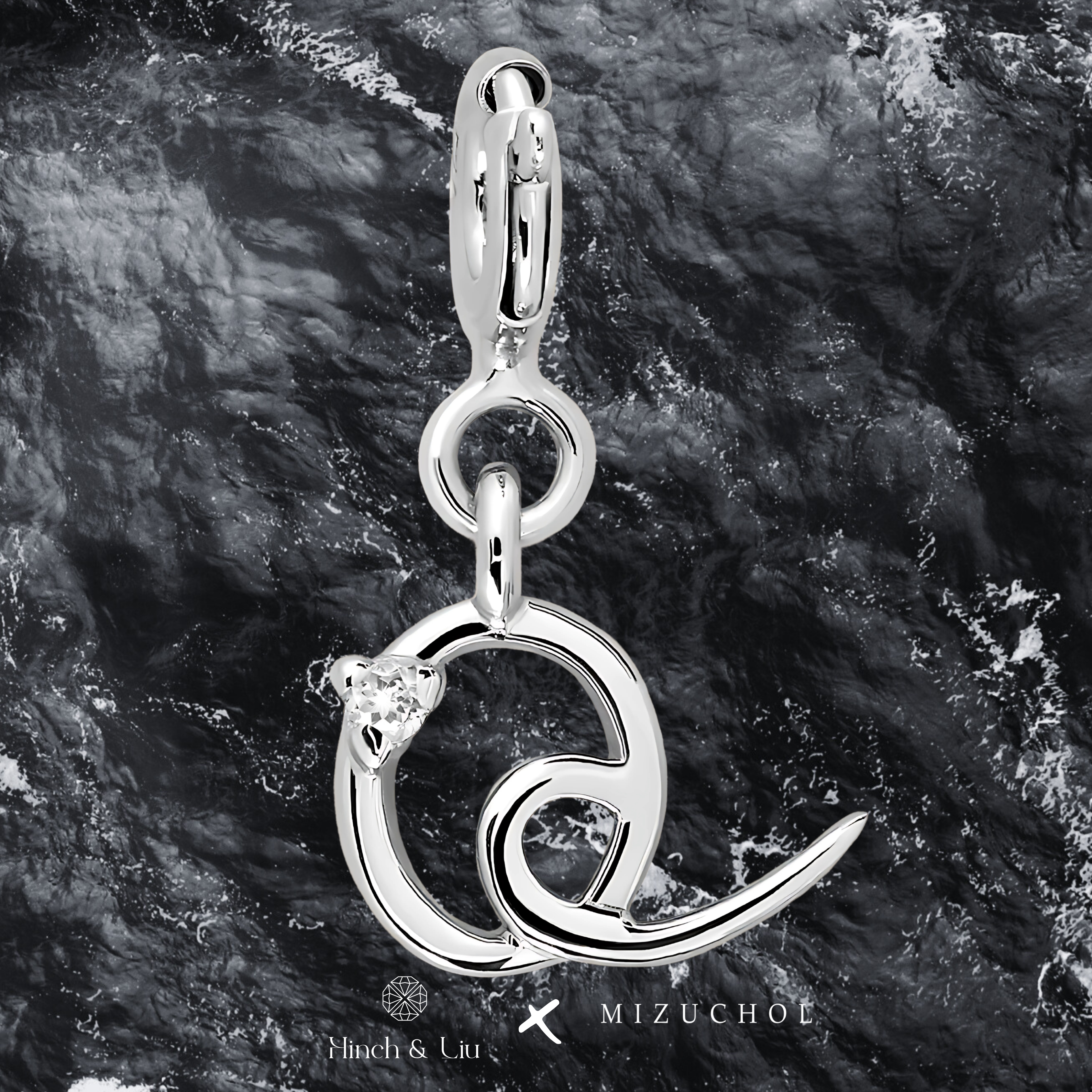 Letter Charm - Lab Grown Diamond Pendant in 14K Gold/18k Gold/925 Silver