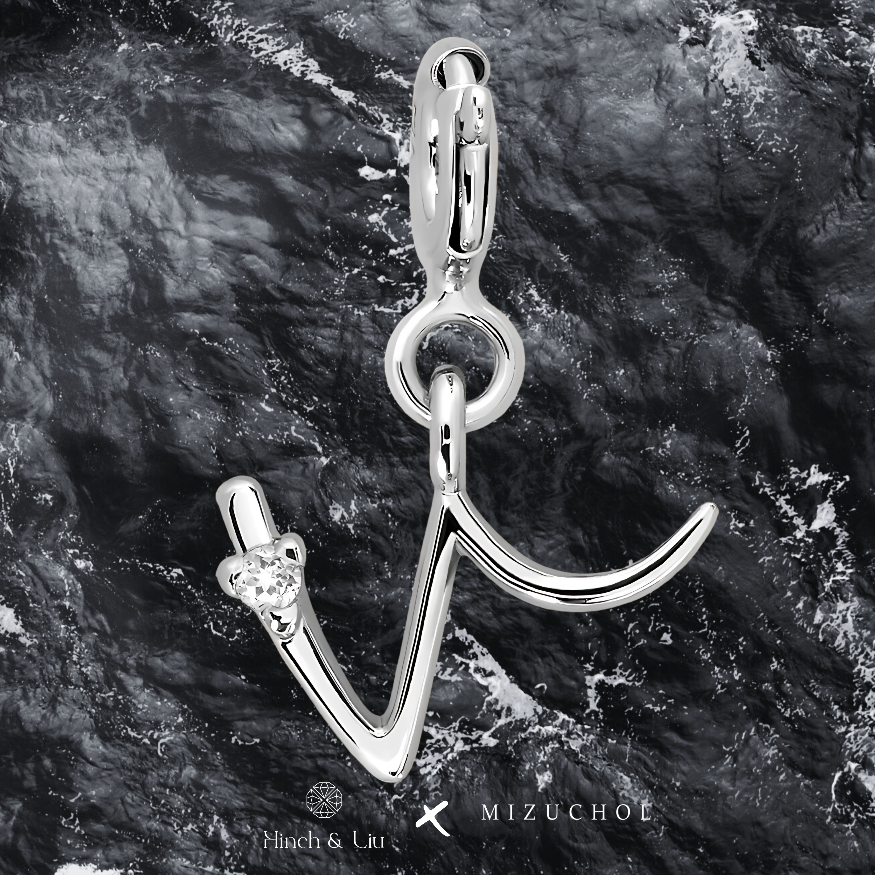 Letter Charm - Lab Grown Diamond Pendant in 14K Gold/18k Gold/925 Silver