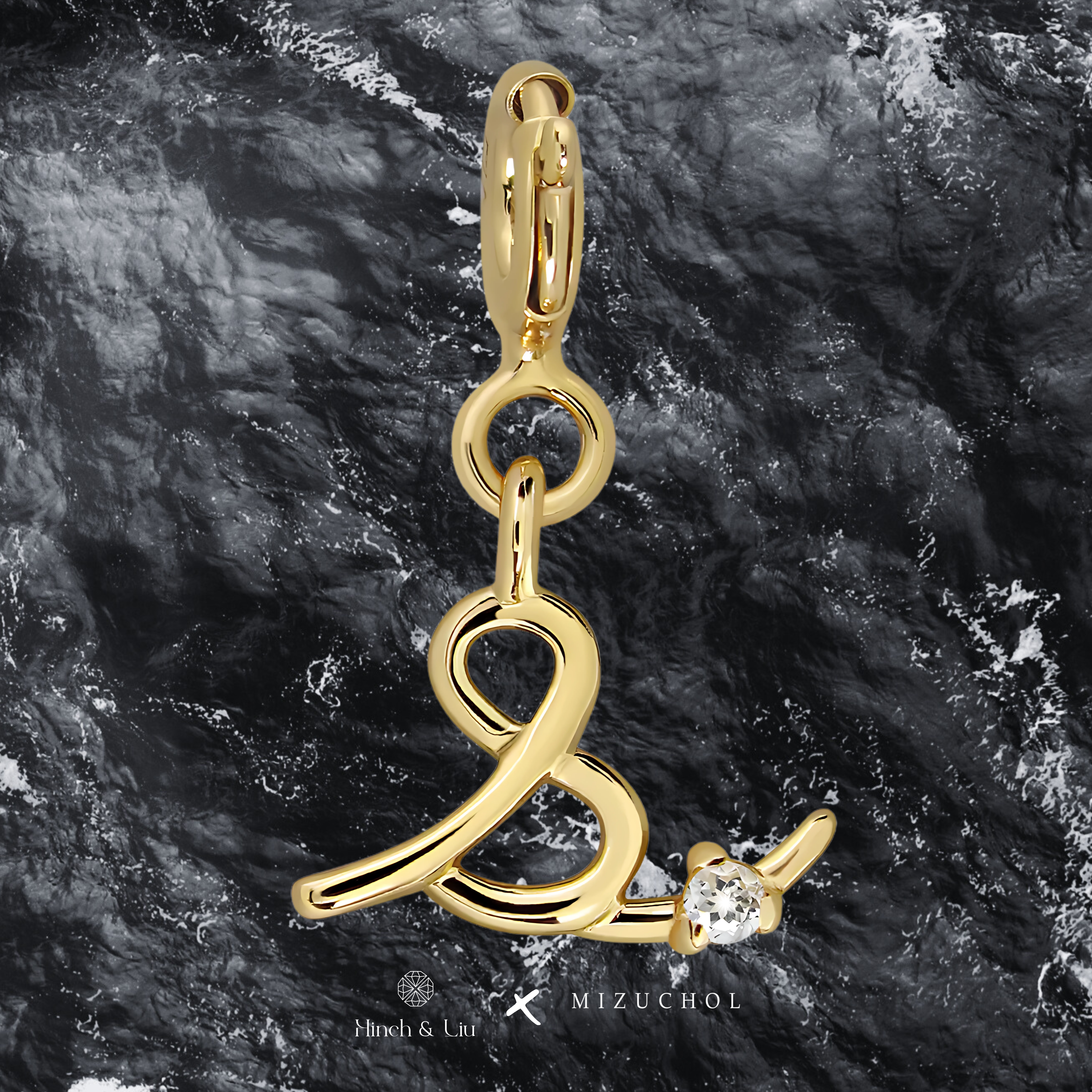 Letter Charms - Lab Grown Diamond Pendant in 14K Gold/18k Gold/925 Silver
