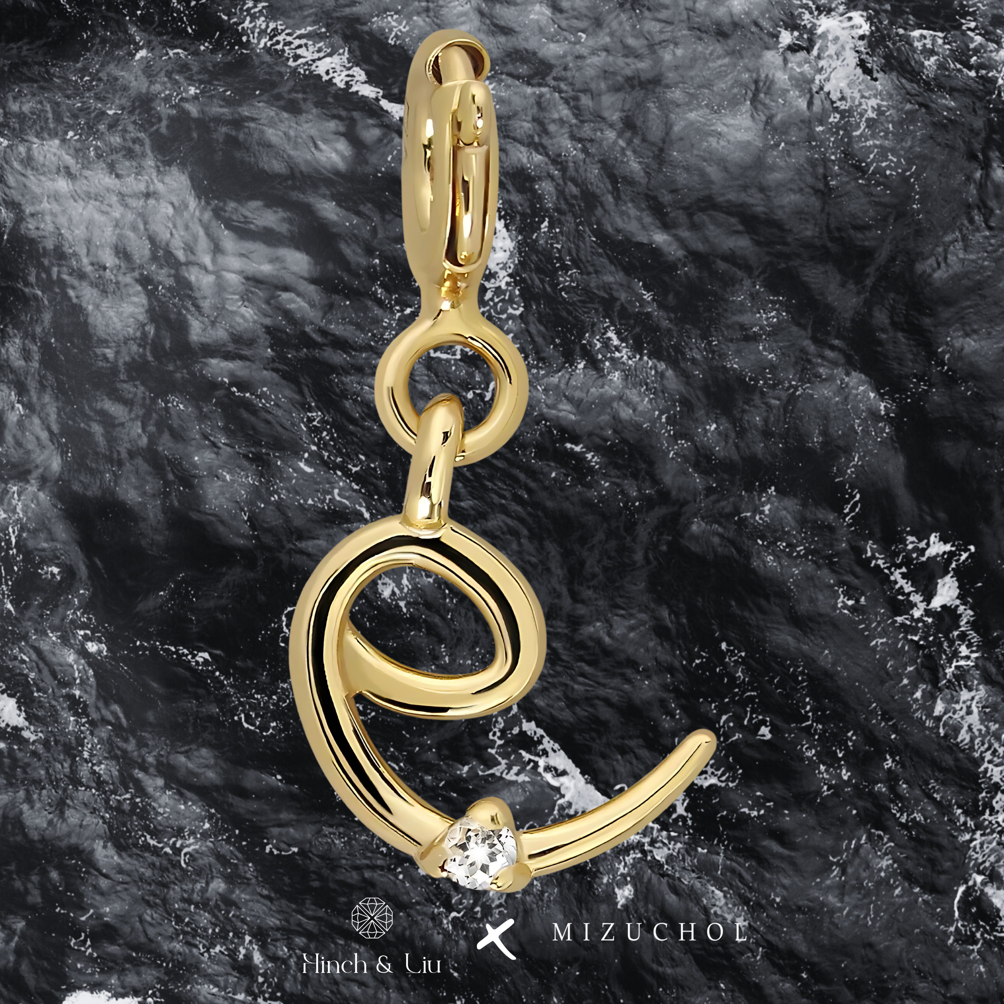 Letter Charms - Lab Grown Diamond Pendant in 14K Gold/18k Gold/925 Silver