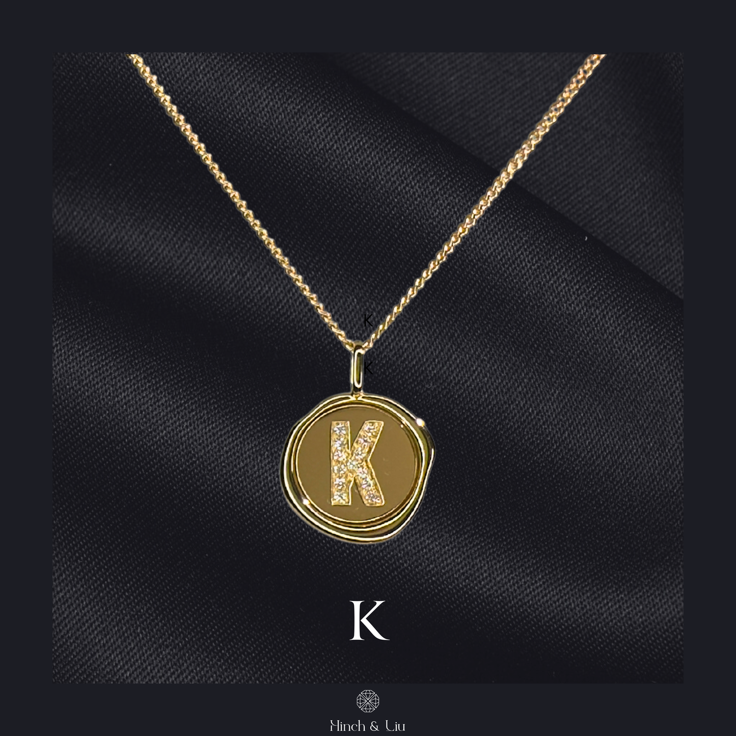 Wax Seal Letter Collection - The K Pendant