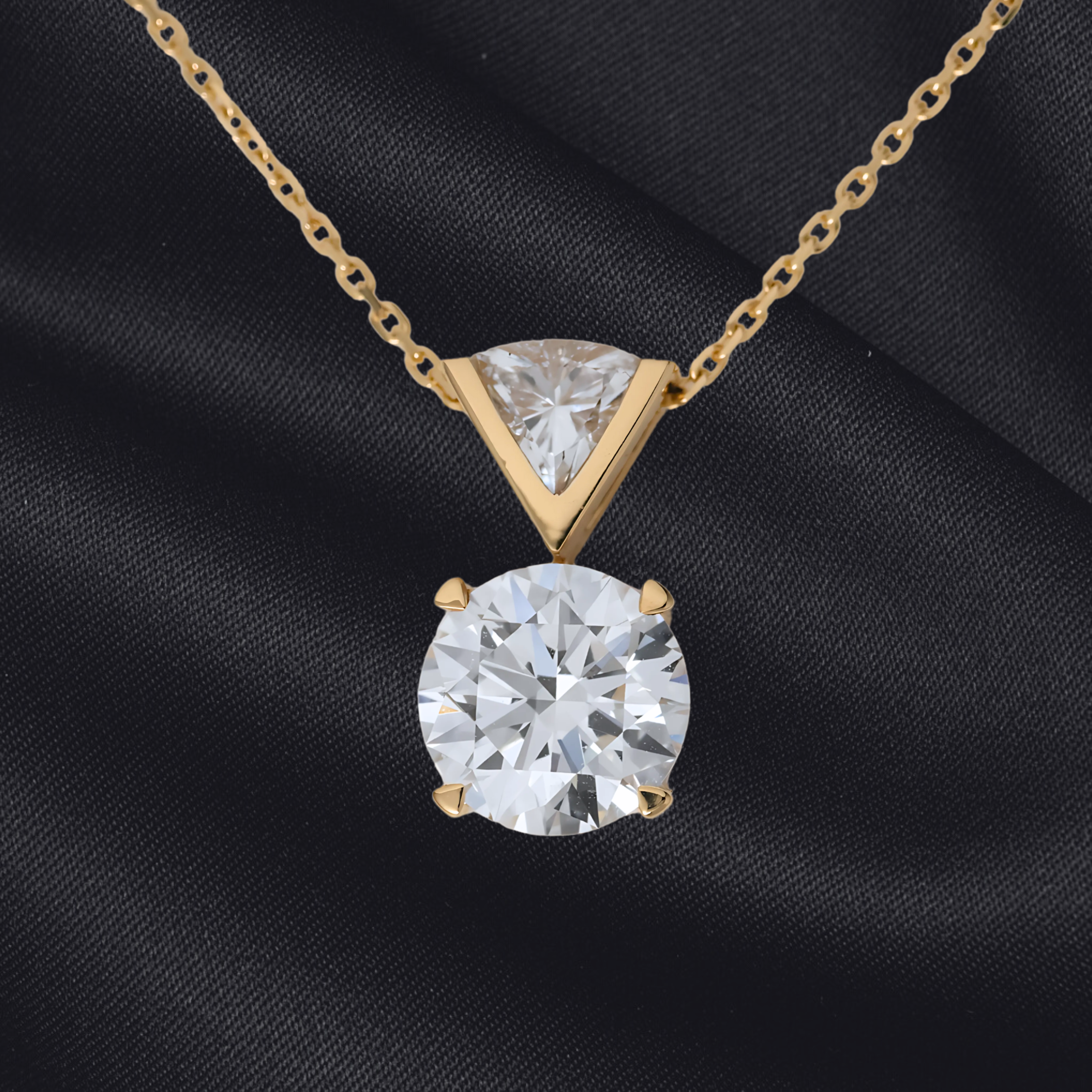Not Just A Solitaire, 2.0 Ct. Lab Grown Diamond Solitaire Pendant in 14K Gold/18k Gold, IGI Certified