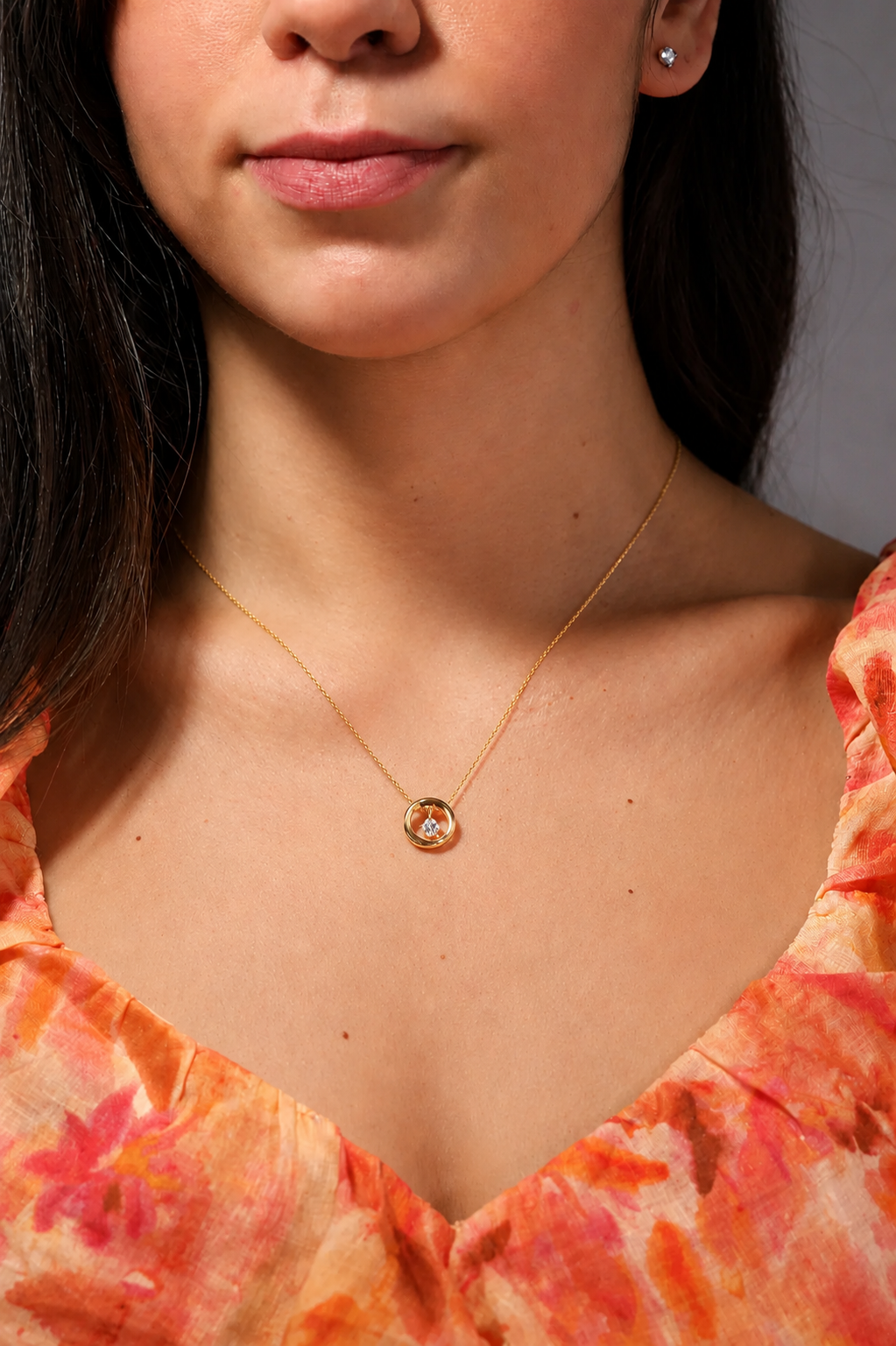 0.25 Carat IGI Certified Lab Grown Diamond Solitaire Pendant Necklace in 14K / 18K Gold / 925Silver | Droplet