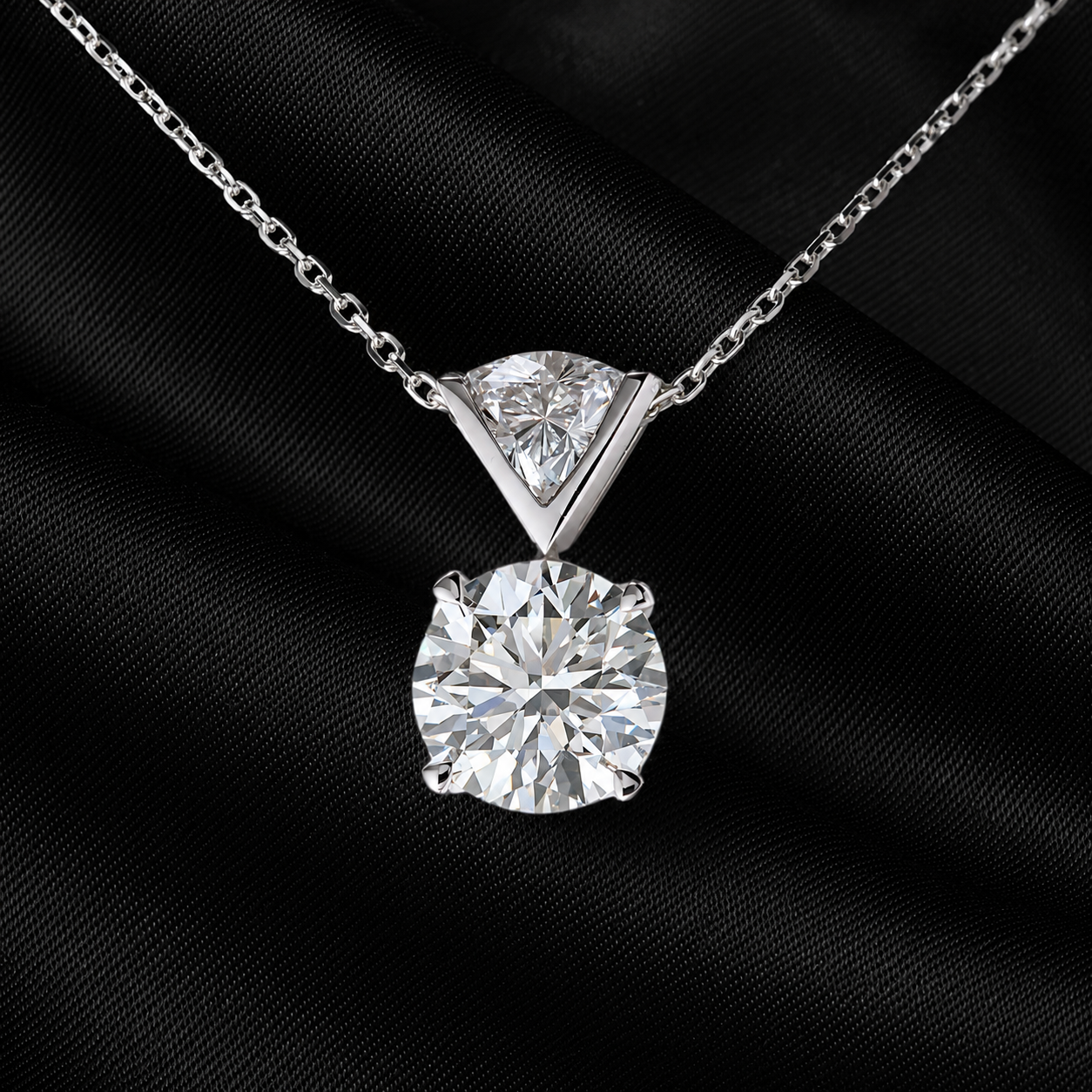 1 ct. Certified Lab Grown Diamond Pendant Necklace – "Not Just Solitaire" – 14K / 18K Gold or 925 Sterling Silver