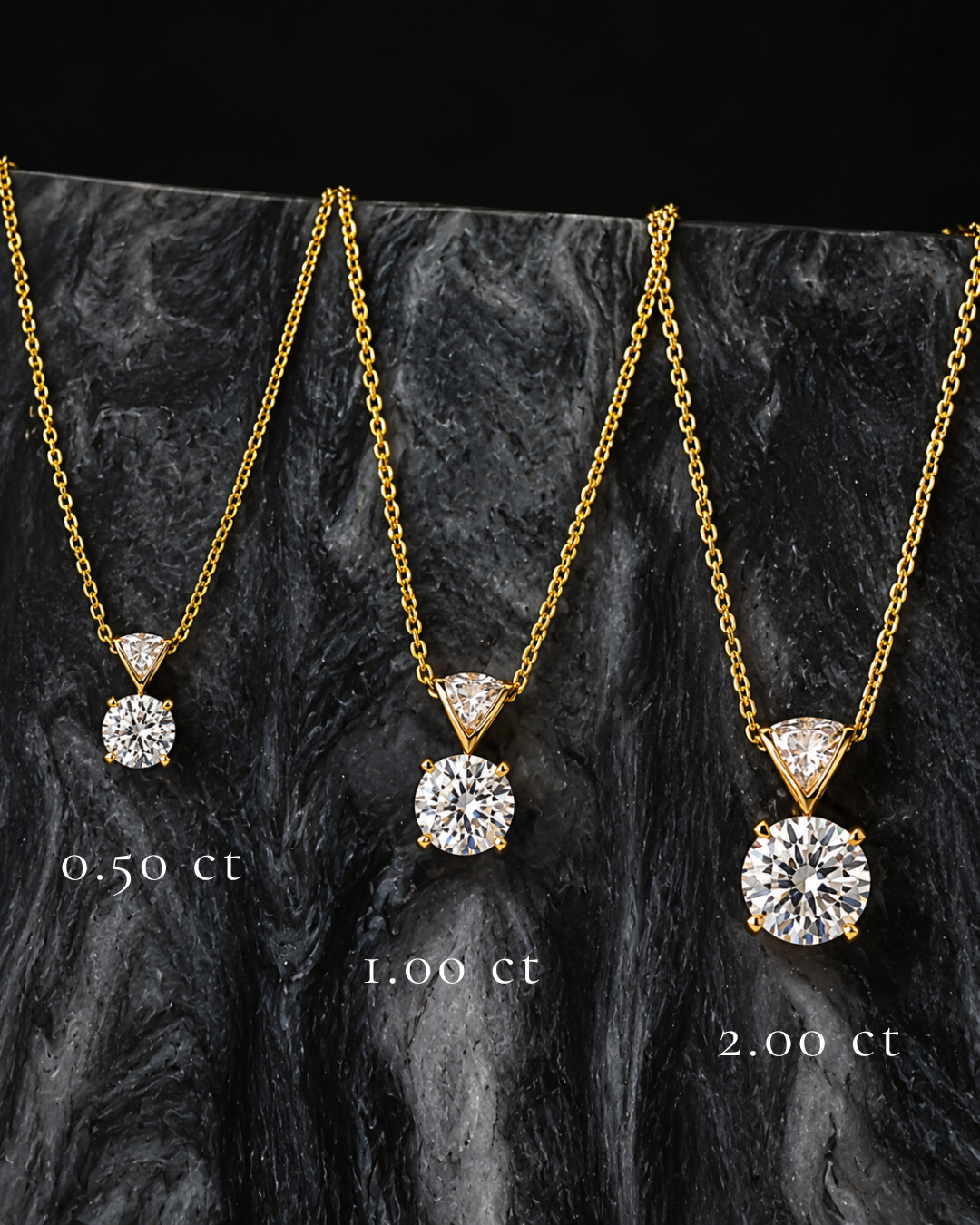 0.5 ct. Certified Lab Grown Diamond Pendant Necklace – "Not Just Solitaire" – 14K / 18K Gold or 925 Sterling Silver