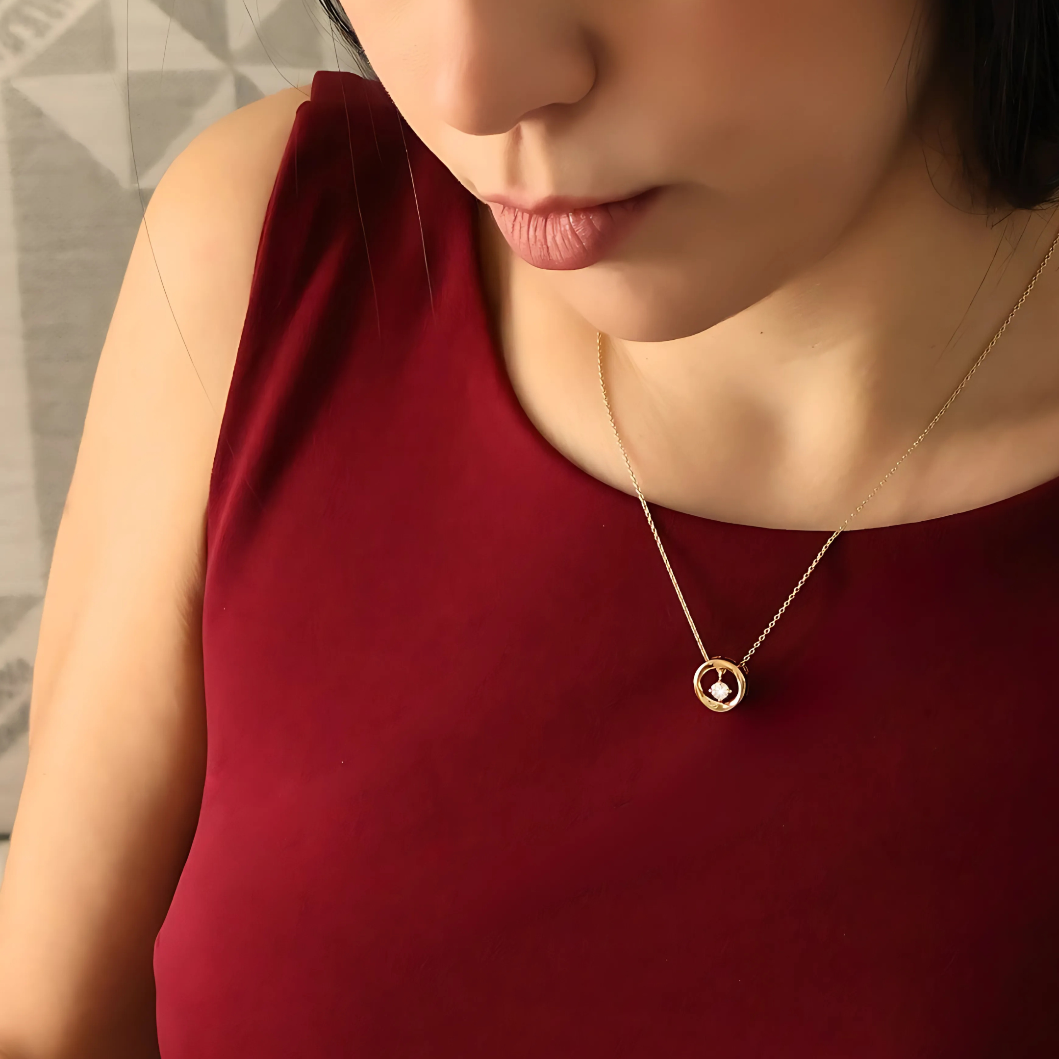 Droplet - 0.25 ct. Lab Grown Diamond Pendant in 18K Gold / 14K Gold / Gold Vermeil, IGI Certified